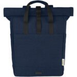 Sac à dos pour ordinateur portable Joey de 15 L en toile recyclée GRS 15 pouces avec dessus enroulable – Image 2