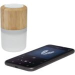 Haut-parleur Bluetooth® Aurea en bambou avec lumière – Image 8