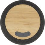 Haut-parleur Bluetooth® et tapis de charge sans fil Ecofiber en bamboo/RPET – Image 2