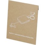 Câble de chargement Reel porte-clés en bambou rétractable 6-en-1 – Image 4