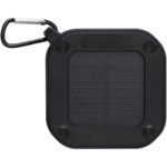 Haut-parleur solaire Bluetooth® Solo de 3 W IPX5 en plastique recyclé certifié RCS avec mousqueton – Image 4