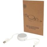 Câble rétractable 5 en 1 Alasia de 100 cm en plastique recyclé et aluminium pour la synchronisation des données et la charge rapide de 45 W – Image 11