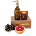 Distributeur de savon pour les mains de 200 ml et ensemble de bougies parfumées de 150g Wellmark Discovery – Image 5