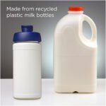 Bouteille de sport Baseline de 500 ml recyclée avec couvercle rabattable – Image 5
